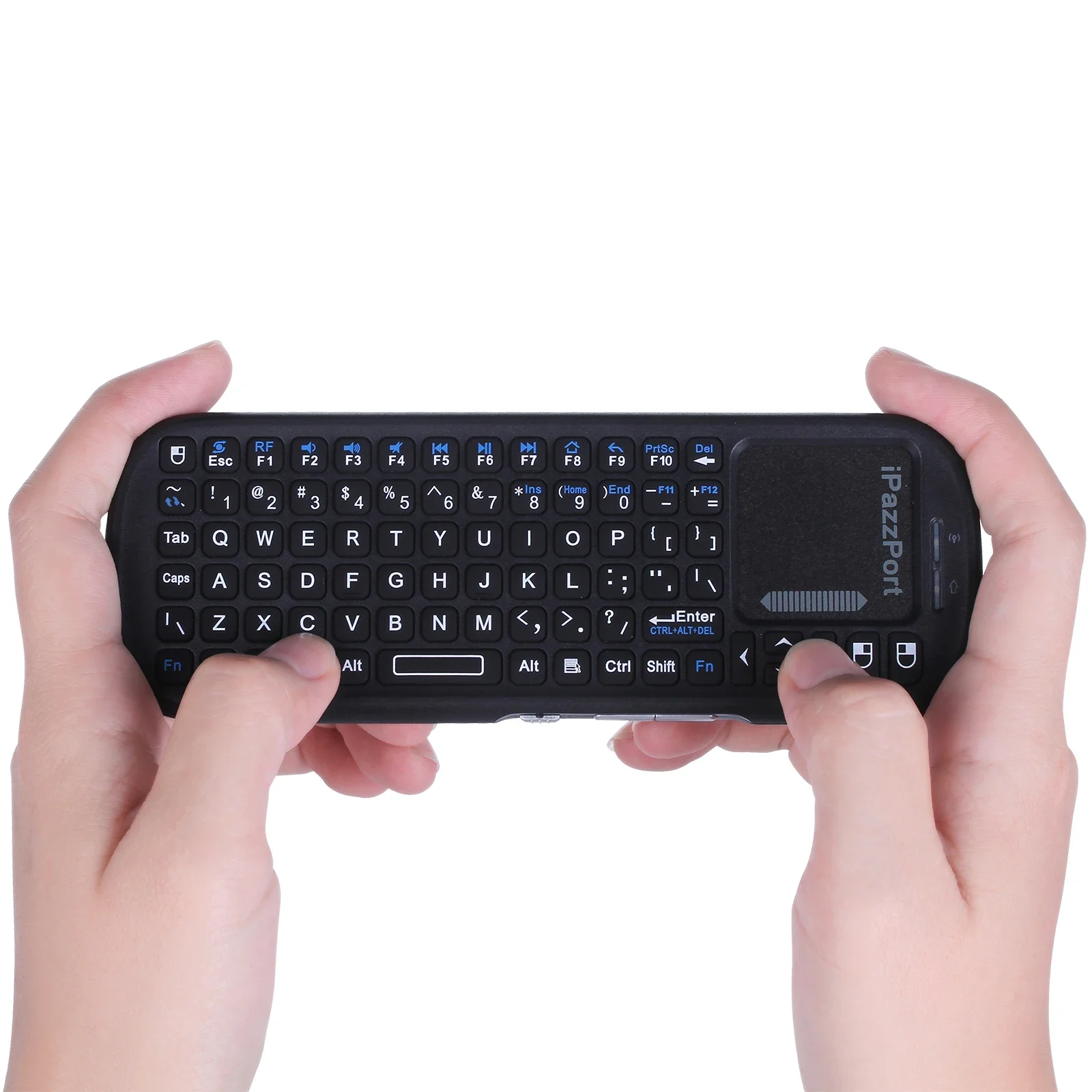 Smart Home Raspberry Pi - IPazzPort Mini-Bluetooth- und 2,4-GHz-Wireless-Tastatur mit Touchpad-Maus-Kombination