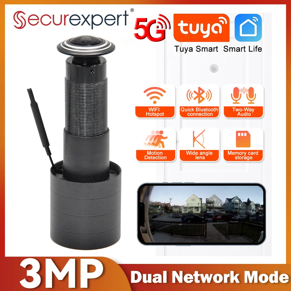 Smart Home Camera Ezviz - 3MP HD 2,4G/5G WLAN-Türspion-Kamera Video-Augen-Lochspion mit