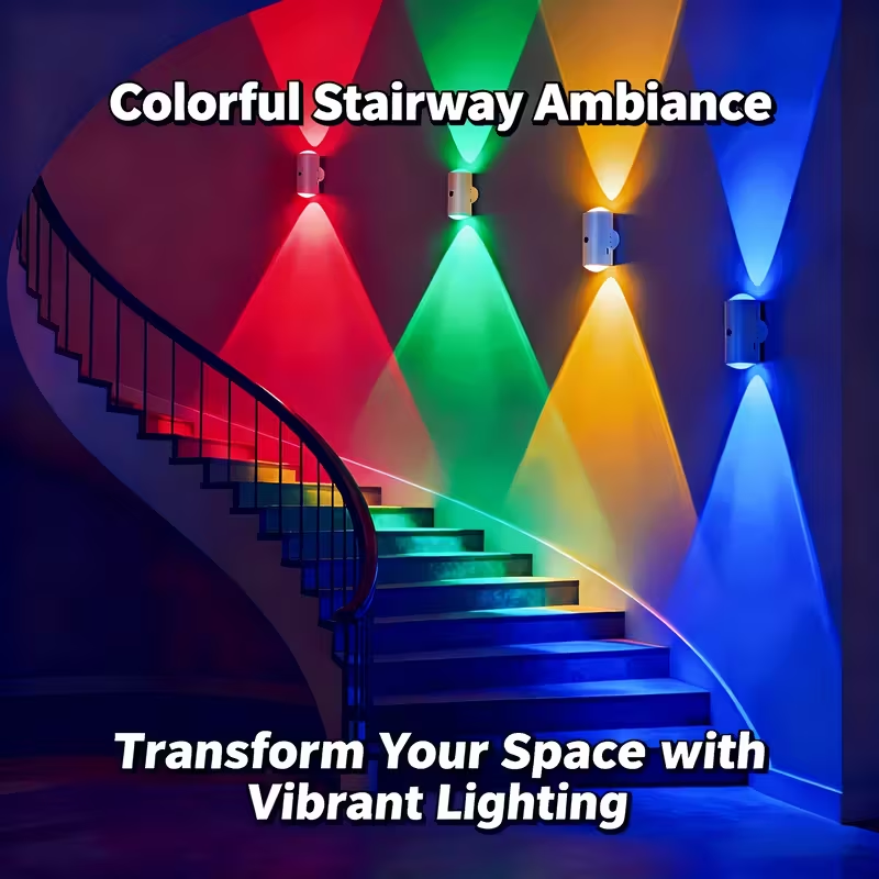 Motion Sensor Light - RGB Smart Bewegungssensor-Spotlight, wiederaufladbar, magnetische LED-Wandleuchte,