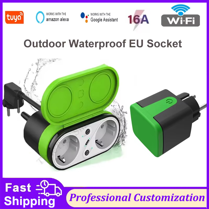 Smart Home Technology - Tuya EU 16A WLAN Smart Outdoor-Steckdose