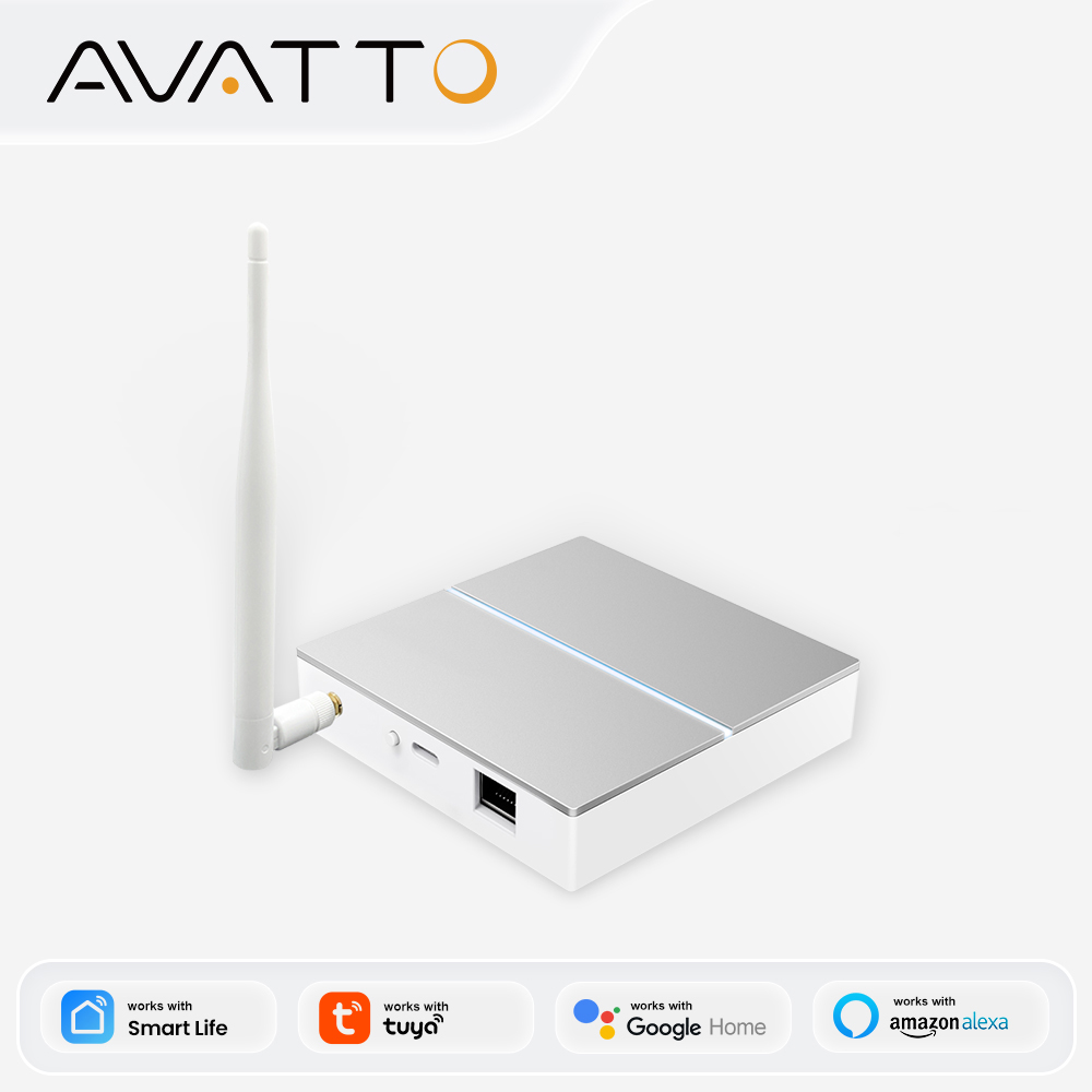 Smart Home Living - AVATTO Tuya ZigBee Gateway mit Antenne