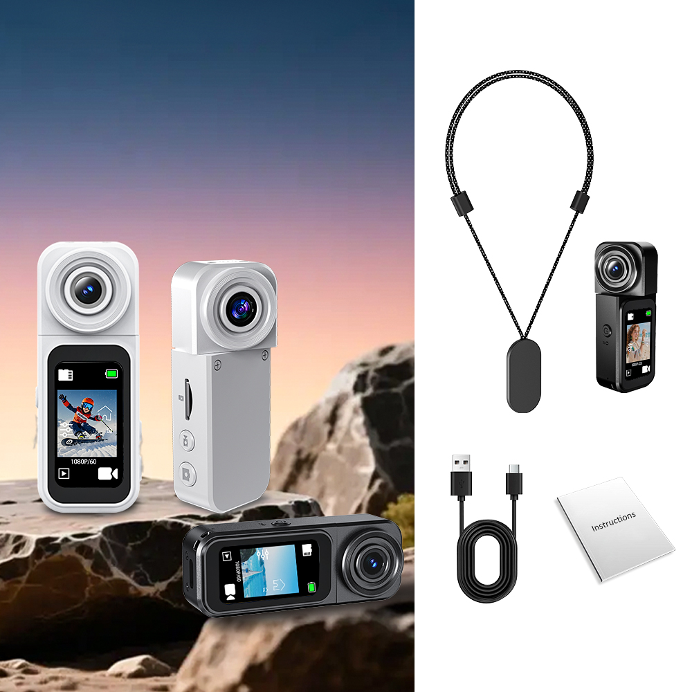 Smart Home Outdoor Camera - A75 WiFi Action-Kamera mit starkem Magnet,