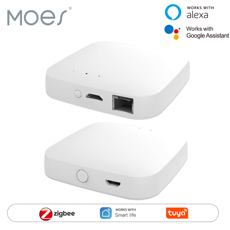 Smart Home Living - MOES Tuya ZigBee3.0 Smart Hub, kabellose/kabelgebundene