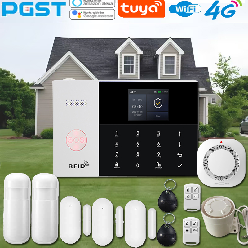 Smart Home Kit - PGST PG-105 Smart Home Sicherheitsalarmsystem-Set Tuya