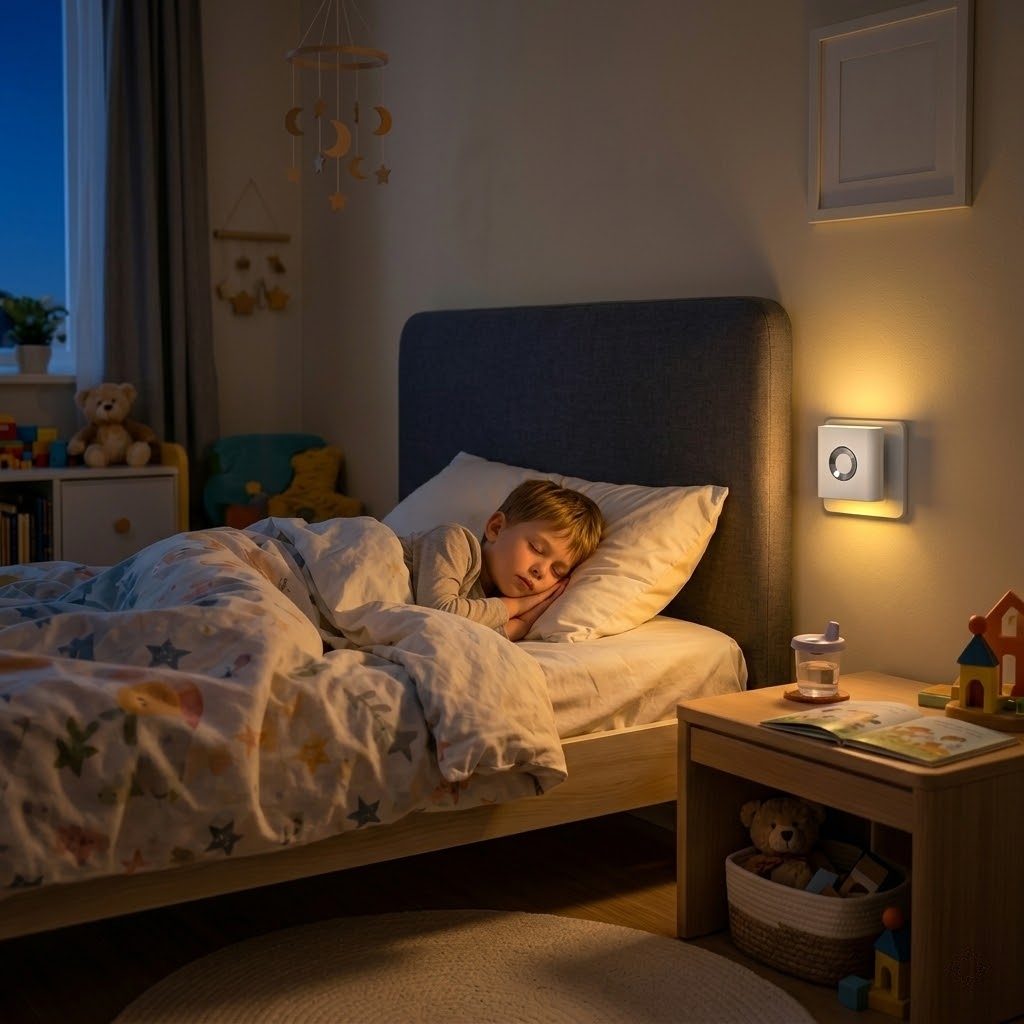Motion Sensor Light - Bewegungssensor-Nachtlicht, Automatisch Ein/Aus Schaltbare Nachttischlampe, Auf-