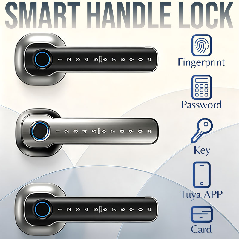 Smart Home Technology - Heimsicherheitsgeräte Intelligentes Fingerabdruck-Türschloss Digitales Elektronisches Türgriffschloss