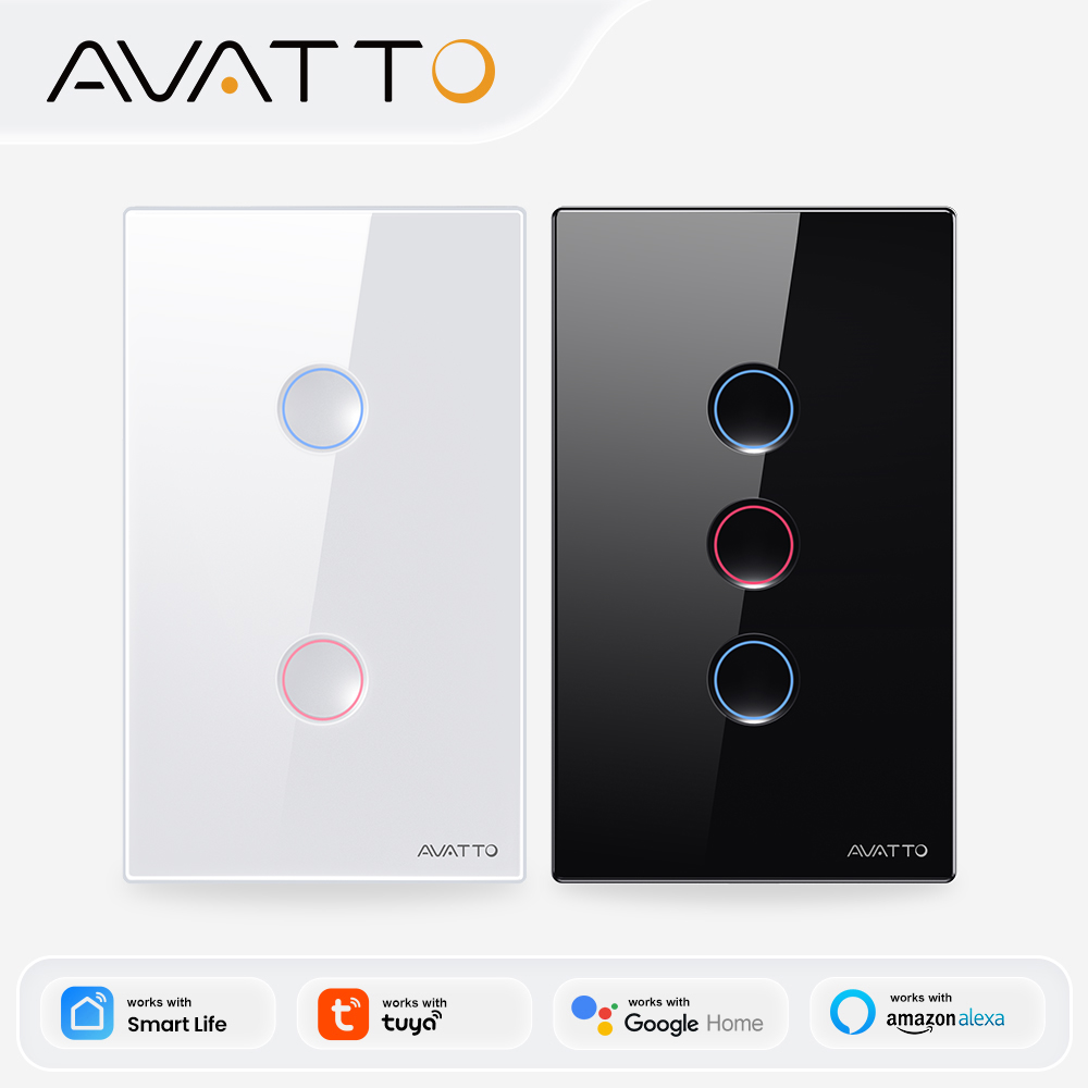 Smart Home Yale - AVATTO 1/2/3/4-fach ZigBee Smart Lichtschalter Kabelloser