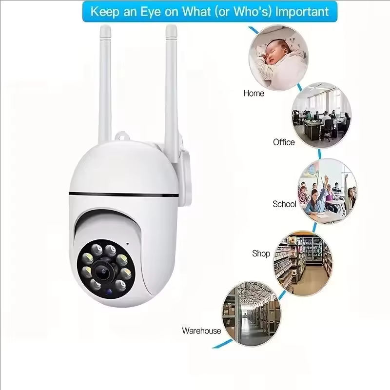 Smart Home Outdoor Camera - A7 1080P Sicherheitskamera WLAN-Kamera Außenbereich PTZ
