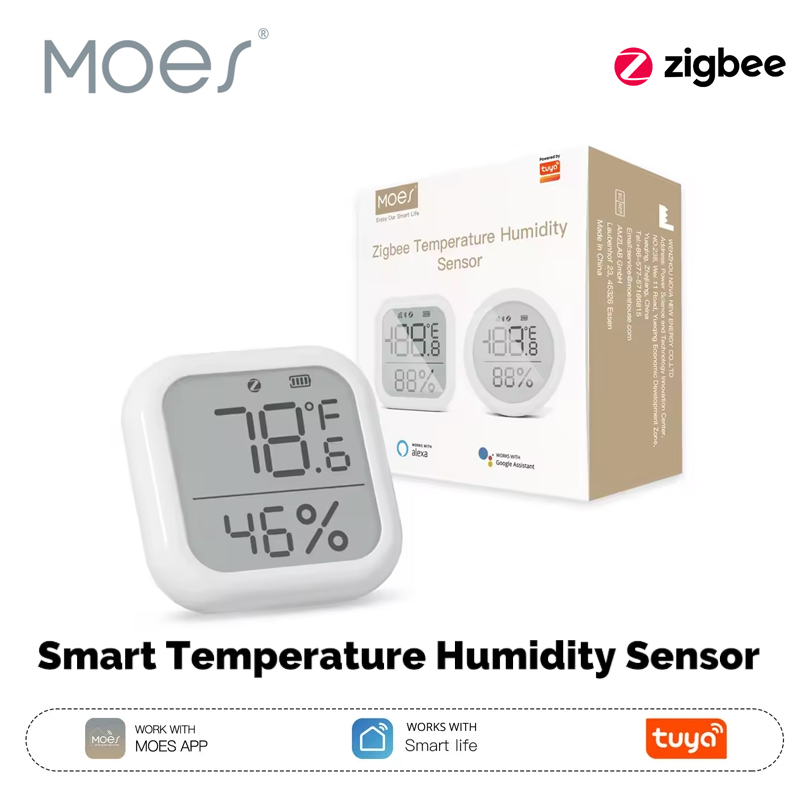 Smart Home Living - MOES Tuya ZigBee Smart Home Temperatur-