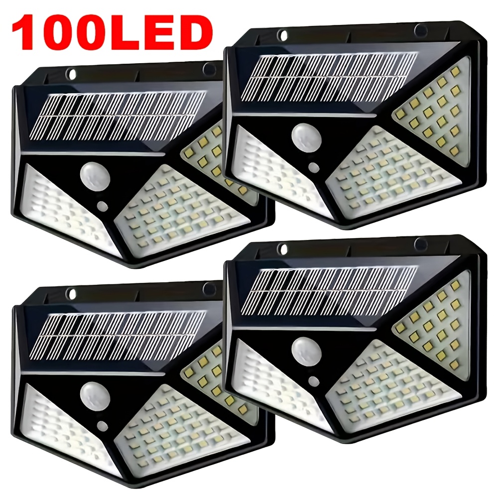 Motion Sensor Light - 100 LED Solar-Gartenleuchte für Außenbereich mit