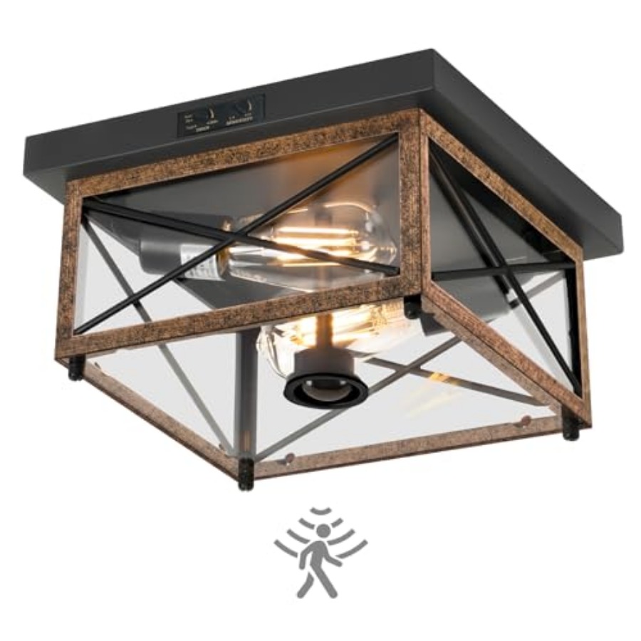 Motion Sensor Light - Außen-Deckenleuchte mit Bewegungssensor, Aufputz-Veranda-Deckenleuchten für den