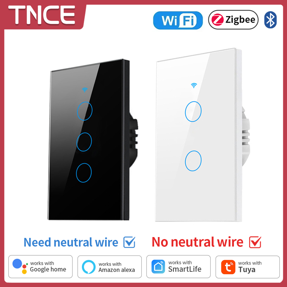 Smart Home Yale - TNCE Tuya WiFi/Zigbee Smart Lichtschalter, Neutralleiter/Kein
