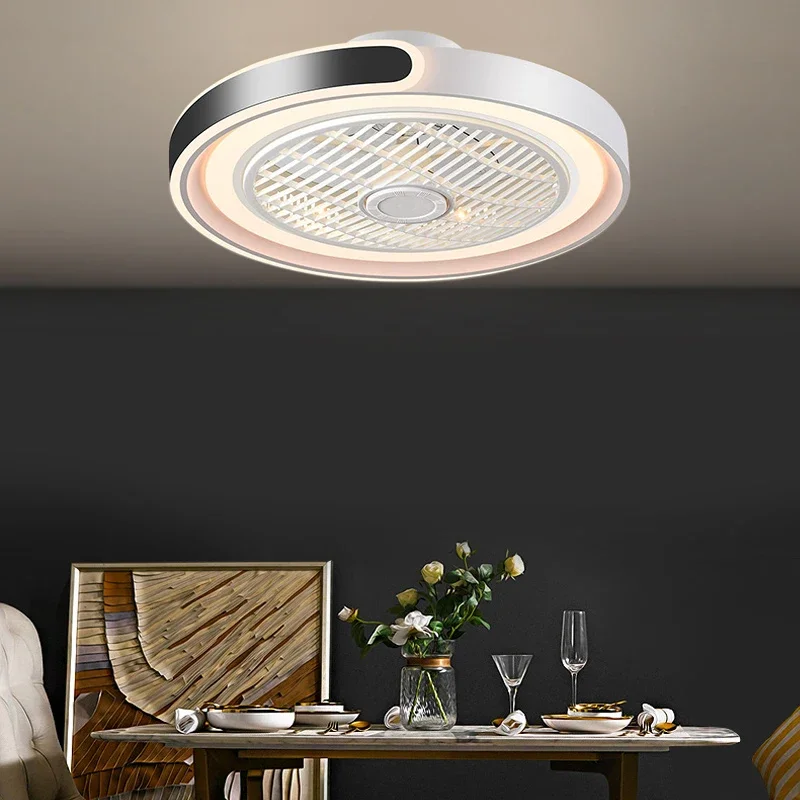 Smart Ceiling Fan - Modernes neues intelligentes Ventilatorlicht für Wohnzimmer,