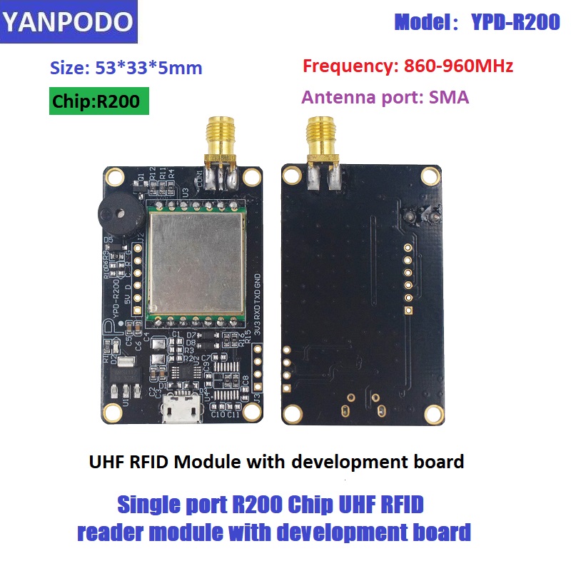 Smart Home Raspberry Pi - R200 Chip UHF RFID Lesermodul-Platine mit