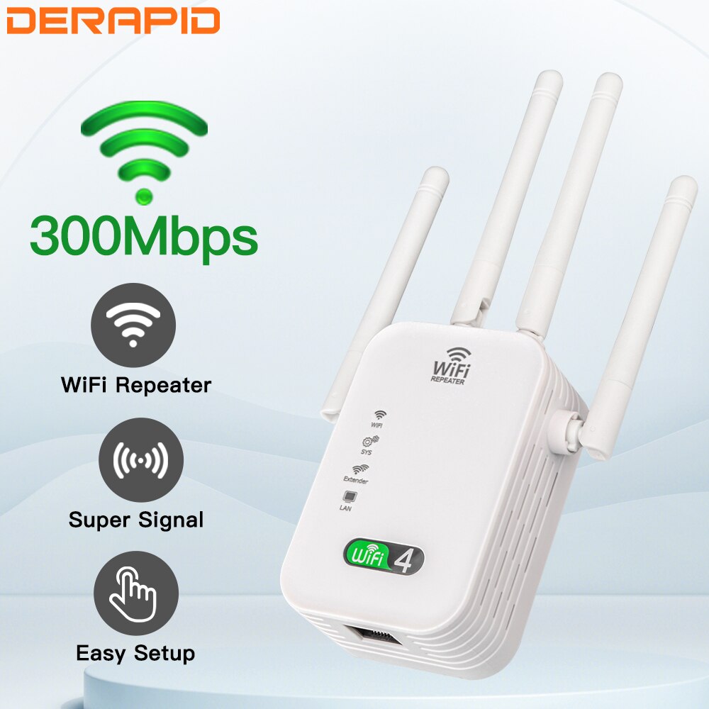Smart Home Office - 300m WLAN-Repeater Wi-Fi-Verstärker 802,11 n 2,4