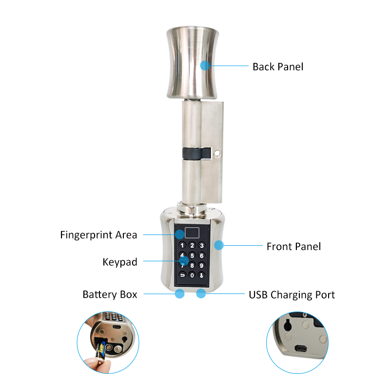 Fingerabdruck-Smart-Zylindersc – Smart Home Technology Bewertung und Preis