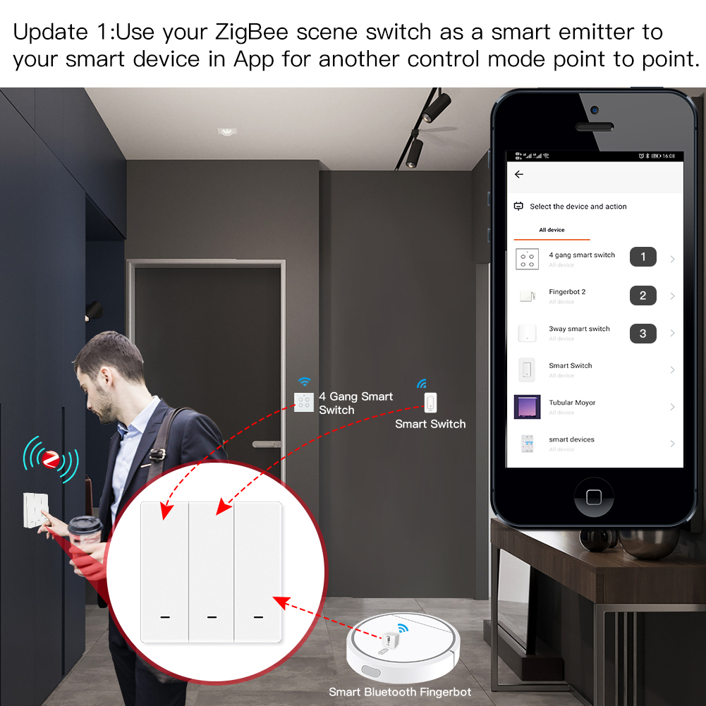 MOES Tuya ZigBee Szenenschalte – Smart Home Internet Bewertung und Preis