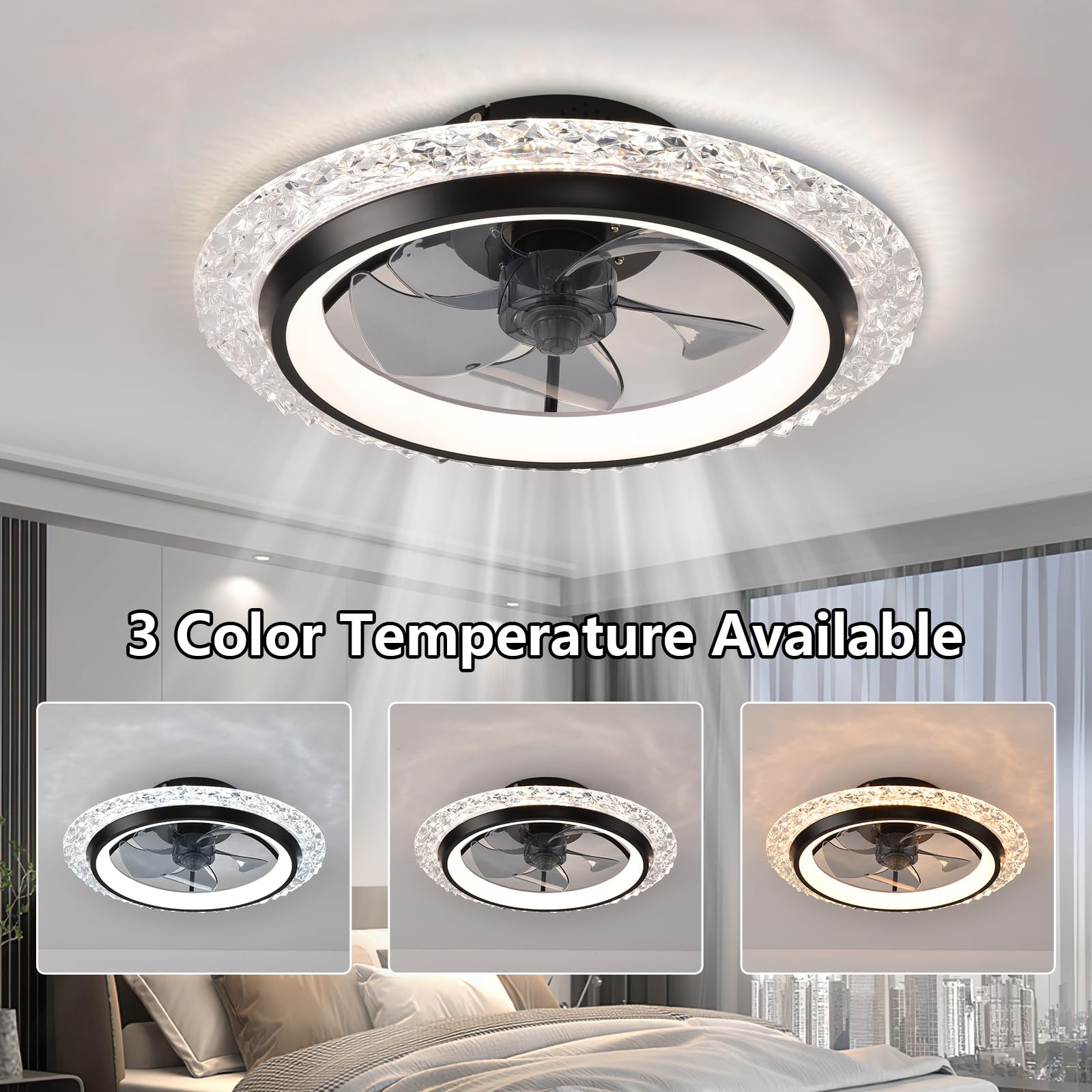 IRALAN Runder LED-Deckenleucht – Smart Ceiling Fan Bewertung und Preis