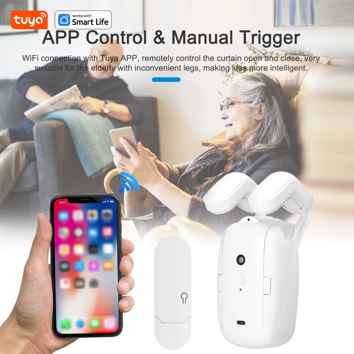1/2 Stück Tuya Smart WiFi Vorh – Smart Home Living Bewertung und Preis