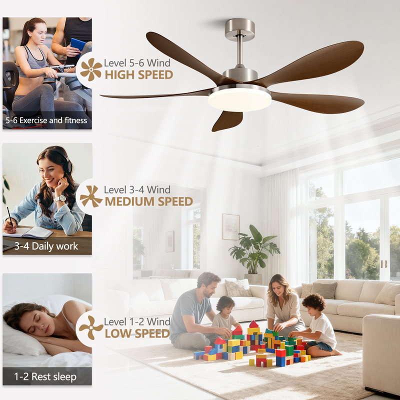 40/46/56 Zoll 5-Blatt DC-Motor – Smart Ceiling Fan Bewertung und Preis