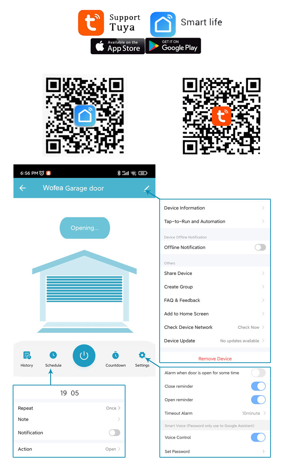 Wofea Tuya Smart WIFI 2.4G Gar – Smart Home Technology Bewertung und Preis